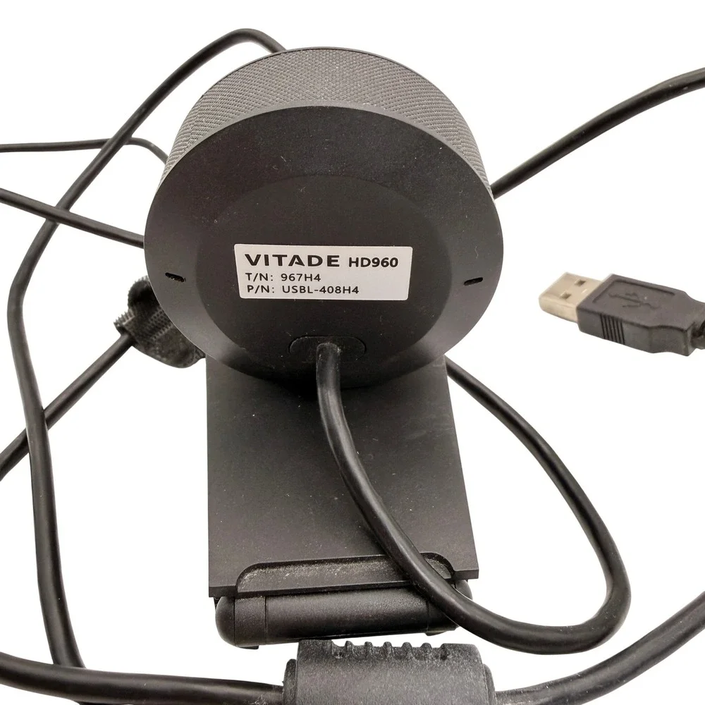 Vitade HD960 Webcam Black Ring Light Streaming Video‎ Camera Tripod Mount